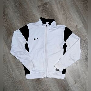 Nike Kid's White and Black Dri-fit Jacket
